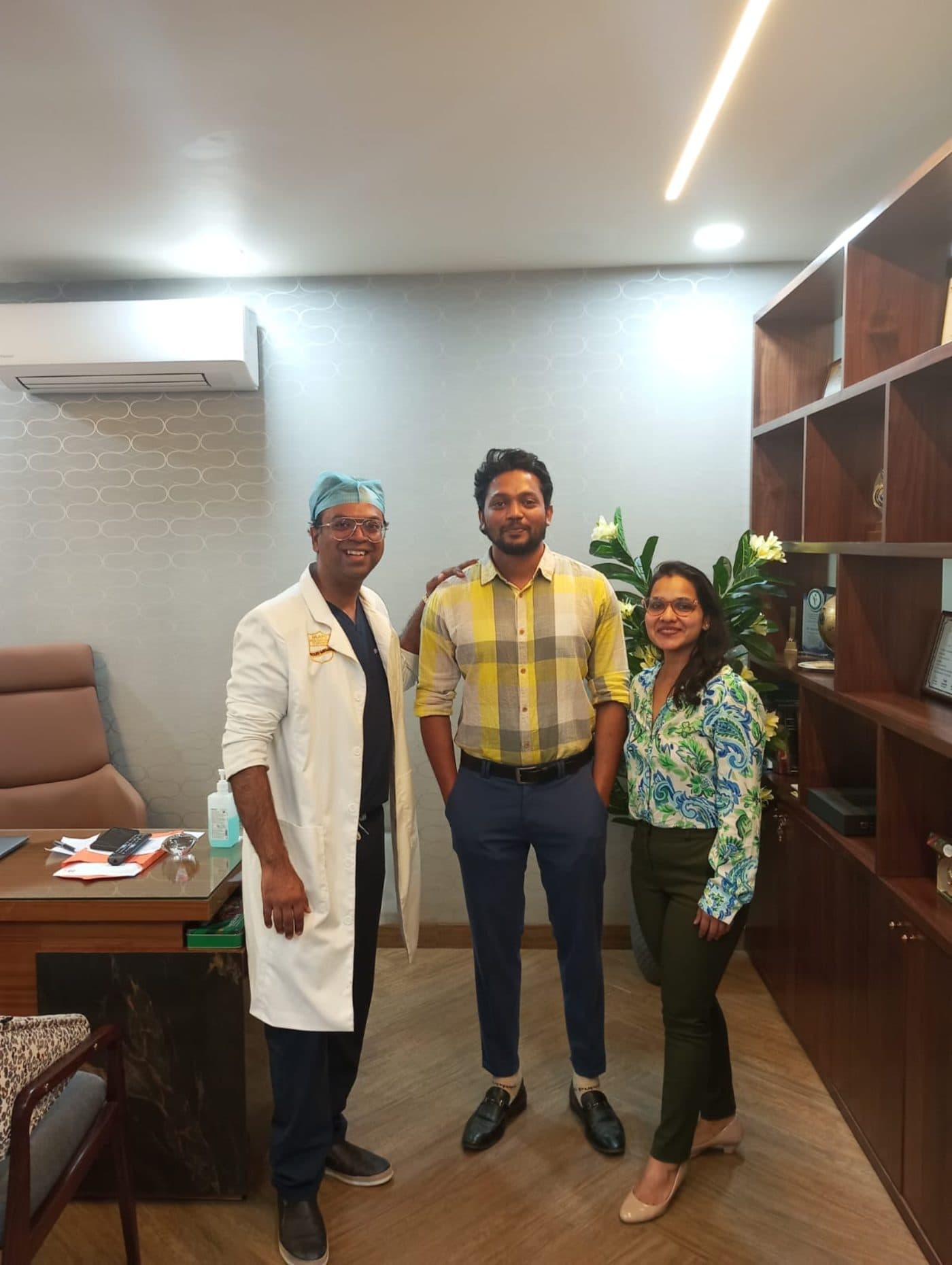 Dr. Dinesh Kumar at the clinic